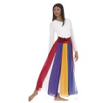 Adult Chiffon Paneled Praise Skirt Overlay by EUROTARD